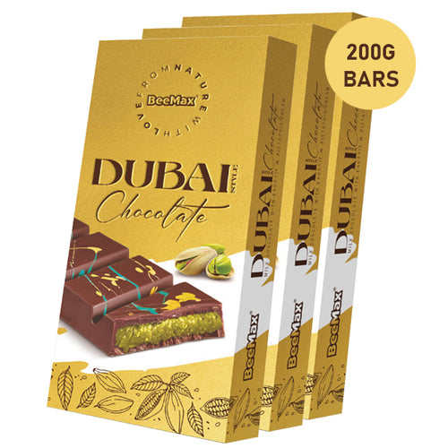 Beemax Dubai Chocolate (3x200g Bars)