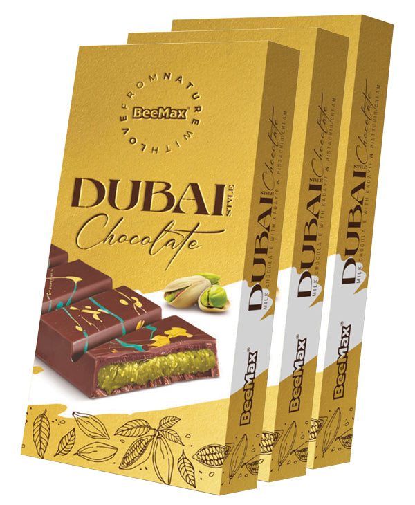 Beemax Dubai Chocolate (3x200g Bars)